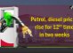 Petrol, diesel prices rise for 12th time in two weeks Petrol, diesel prices rise for 12th time in two weeks